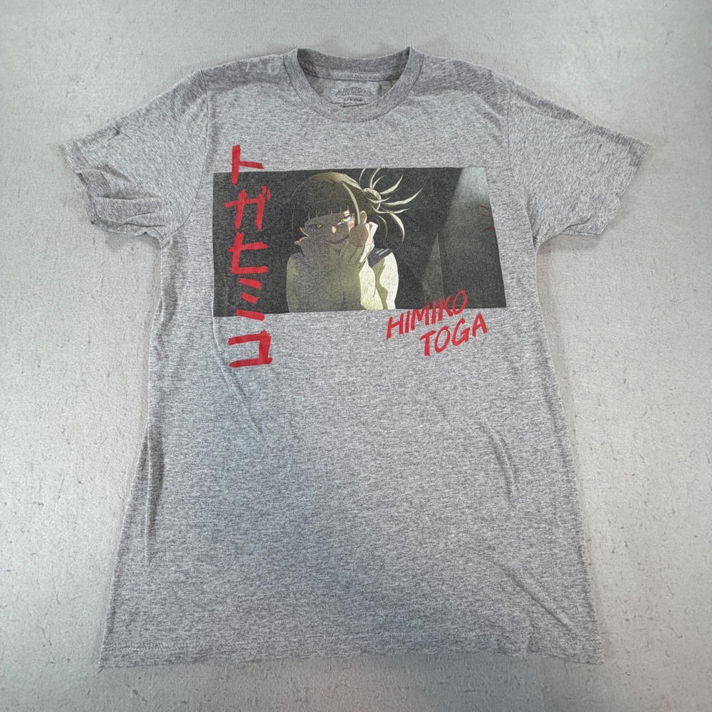 My Hero Academia Himiko Toga Anime Graphic Tee Gray Funimation Men's S